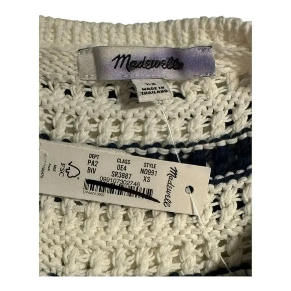 NEW Madewell Women’s XS Crochet-Knit Crewneck Sweater Tank *NWT - Picture 6 of 10